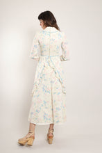70s Gauze Floral Prairie Dress