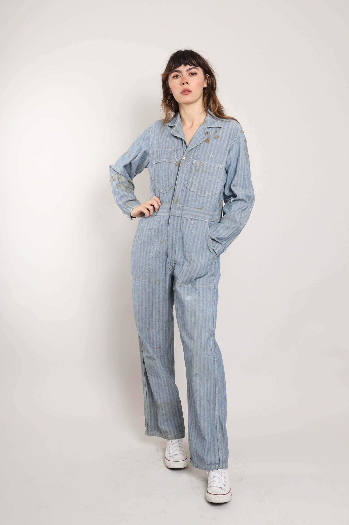 70s Herringbone Coveralls – Luxie Vintage