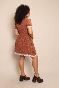 00s Floral Babydoll Dress