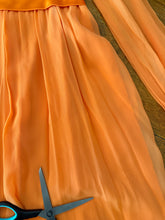 70s Orange Chiffon Palazzo Pants Jumpsuit