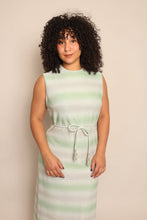 60s Silver Striped Dress