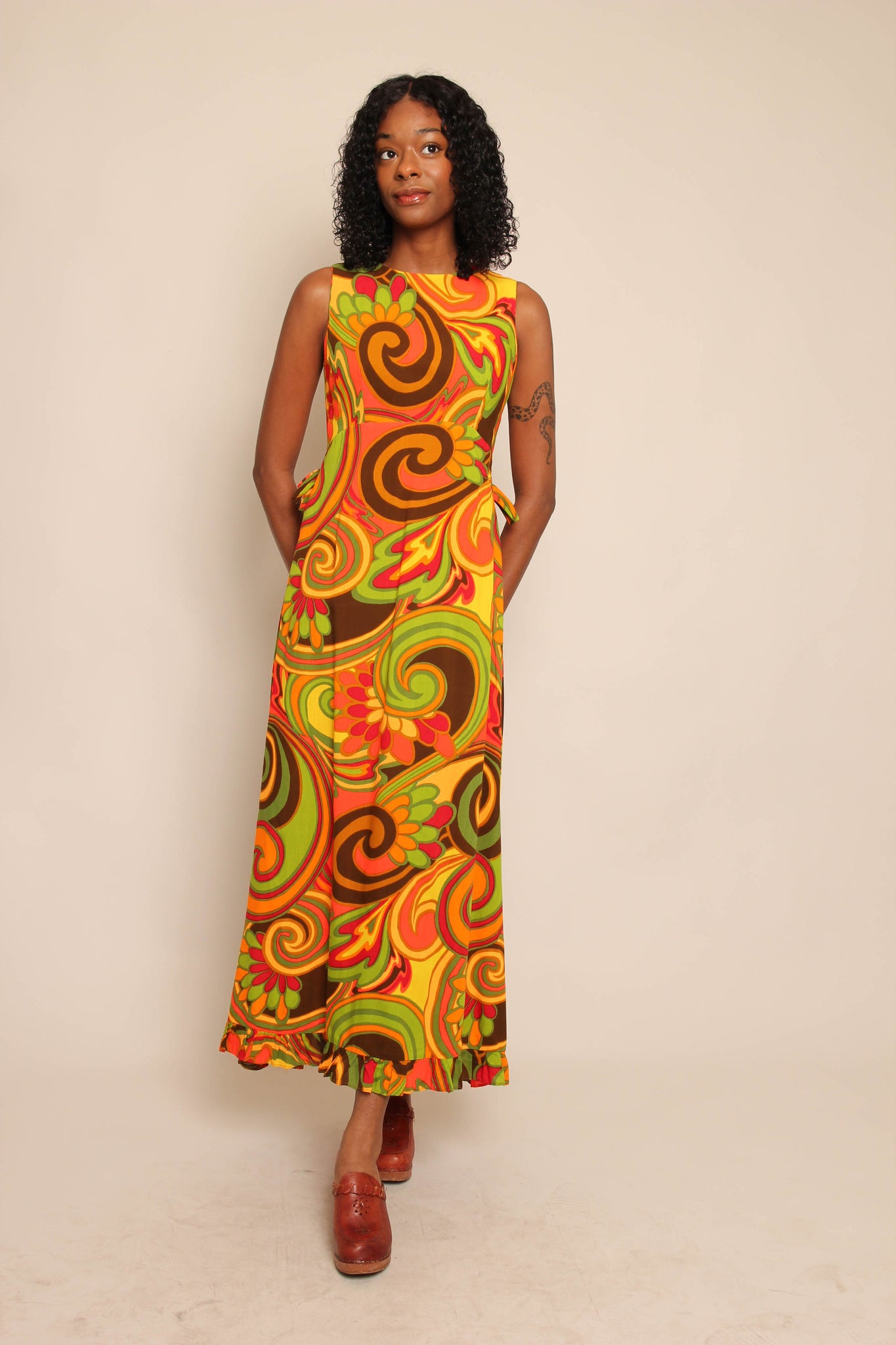 70s Psychedelic Maxi Dress 70s Psychedelic Maxi Dress