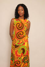 70s Psychedelic Maxi Dress