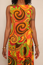 70s Psychedelic Maxi Dress