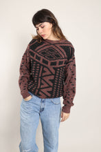 80s Geometric Knit Sweater