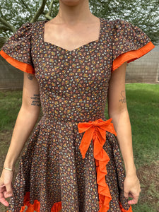 70s Pumpkin Patch Dress