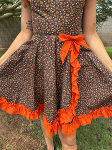 70s Pumpkin Patch Dress