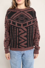 80s Geometric Knit Sweater
