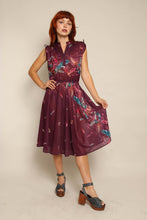 80s Sheer Botanical Dress