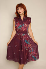 80s Sheer Botanical Dress