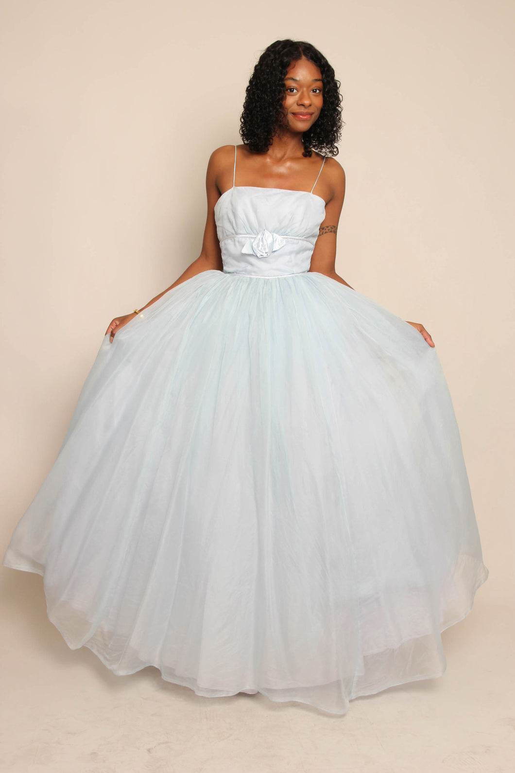 50s Powder Blue Cupcake Dress