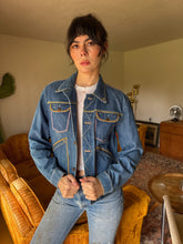 70s Maverick Embroidered Trucker Jacket