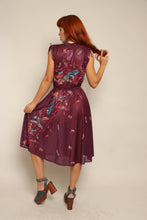 80s Sheer Botanical Dress
