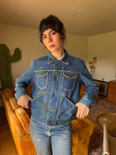 70s Maverick Embroidered Trucker Jacket