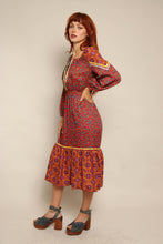 70s Paisley Boho Dress