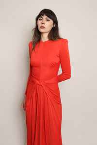 40s Burnt Orange Dress