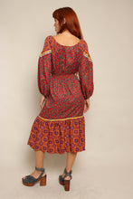 70s Paisley Boho Dress