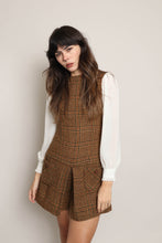 60s Houndstooth Knit Romper