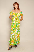 70s Off The Shoulder Hawaiian Dress