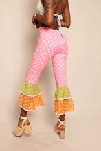 70s Colorful Tiered Bell Bottoms
