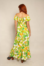 70s Off The Shoulder Hawaiian Dress