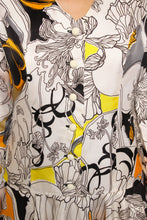 60s Abstract Floral Mini Dress