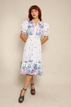80s Puff Sleeve Prairie Dress