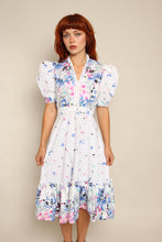 80s Puff Sleeve Prairie Dress