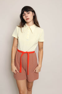 70s Dagger Collar Mod Romper