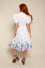 80s Puff Sleeve Prairie Dress