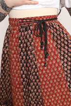 70s Rope Tie Cotton Skirt