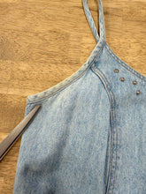 90s Studded Denim Dress Set