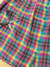 90s Plaid Cotton Sun Dress