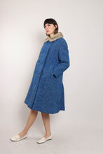 60s Tweed Fur Collar Coat