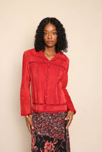 90s Suede Crochet Jacket