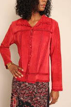 90s Suede Crochet Jacket