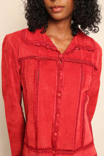 90s Suede Crochet Jacket