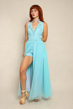60s Lace Romper & Chiffon Skirt Set