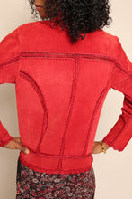 90s Suede Crochet Jacket