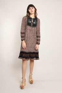 70s Walia's Gauze Cotton Dress