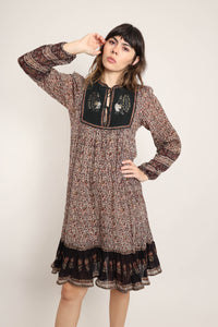 70s Walia's Gauze Cotton Dress