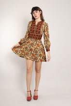 70s Autumn Mini Dress