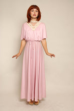 70s Dusty Rose Draped Dress