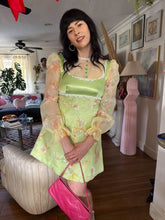 70s Floral Chiffon Mini Dress