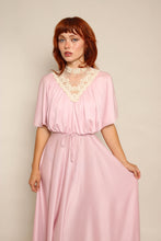 70s Dusty Rose Draped Dress
