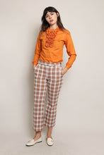 70s Brown Plaid Pants