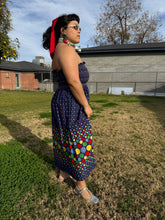 80s Polka Dot Smocked Sun Dress