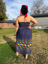 80s Polka Dot Smocked Sun Dress