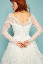 50s Ballgown Lace & Chiffon Wedding Dress