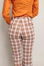 70s Brown Plaid Pants